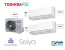 TOSHIBA - Multi Split 2 sorties - 4 kW / 40m² (25m² + 15m²)