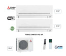 MITSUBISHI - Multi Split 2 sorties - 3.3 kW 33m² (15m² + 15m²)