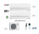 MITSUBISHI - Multi Split 2 sorties - 4.2kW / 40m² (20m²+20m²)