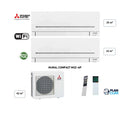 MITSUBISHI - Multi Split 2 sorties - 4.2kW / 40m² (25m² + 15m²)