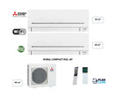 MITSUBISHI - Multi Split 2 sorties - 4.2kW / 45m² (25m² + 20m²)