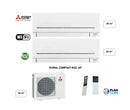 MITSUBISHI - Multi Split 2 sorties - 5.3kW / 53m² (35m² + 20m²)