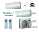 Climatisation Daikin Bi-split 2 sorties 6.8 kW (42m² + 20m²)