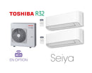 TOSHIBA - Multi Split 3 sorties - 7.5 kW / 60m² (35m² + 25m²)