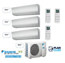 DAIKIN - Multi Split 3 sorties - 6.8 kW / 68m² (35m² + 15m² + 15m²)