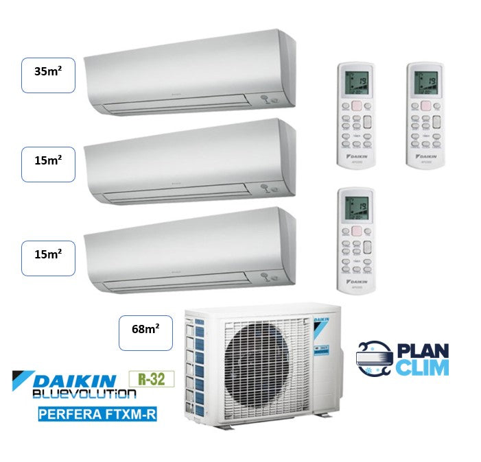 DAIKIN Multi Split 3 Sorties 6 8 KW 68m 35m 15m 15m daikin-multi-split-3-sorties-6-8-kw-68m-35m-15m-15m