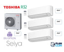 TOSHIBA - Multi Split 3 sorties - 7.5 kW / 72m² (42m²+15m²+15m²)